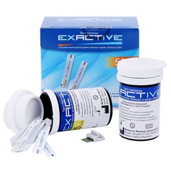 Тест-полоски Exactive Vital для глюкометра 50 шт.