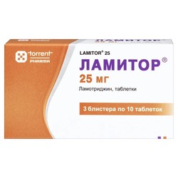 Ламитор табл. 25 мг 30 шт.