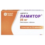 Ламитор, таблетки 25 мг 30 шт
