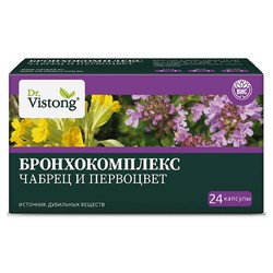 Бронхокомплекс Dr.Vistong чабрец и первоцвет 24 шт. капс. 0.43 г