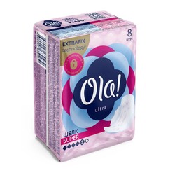 Прокладки женские Ola ультра супер бархатистая сеточка 8 шт.