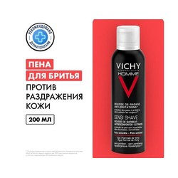 Пена для бритья Vichy Ом против раздражения кожи сенси шейв 200 мл