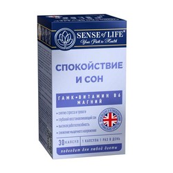 Спокойствие и сон Sense of Life БАД 30 шт. капс. 723 мг