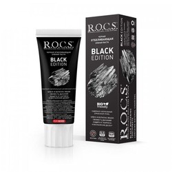 Зубная паста Rocs Блэк эдишн черная отбеливающая