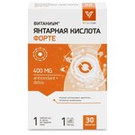Янтарная кислота Форте, Vitanium (Витаниум) таблетки 800 мг 30 шт