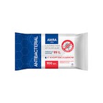 Салфетки влажные, AMRA (Амра) 100 шт Ультра антибактериальные с хлоргесидином