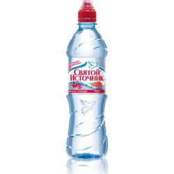 Вода питьевая Святой источник негазированная 0.5 л малина