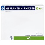 Мемантин-Рихтер, таблетки покрытые пленочной оболочкой 10 мг 60 шт