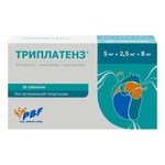 Триплатенз, таблетки 5 мг+2.5 мг+8 мг 30 шт