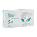 Шприц, Inekta (Инекта) 5 мл р. 0.8ммх40мм 21Gх1 1/2