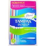 Тампоны, Tampax (Тампакс) 8 шт Дискрит Перл супер с аппликатором