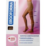 Колготки антиварикозные, Ergoforma (Эргоформа) р. 2 арт. 112 1 класс компрессии 18-22 мм бежевые