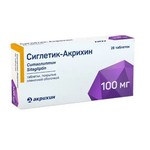 Сиглетик-Акрихин, таблетки покрытые оболочкой пленочной 100 мг 28 шт