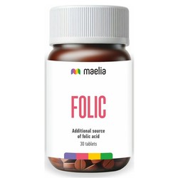 Фолиевая кислота Maelia 30 шт. табл. 400 мкг / 250 мг