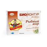 Рыбный жир, Биоконтур капсулы 330 мг 100 шт с экстрактами валерианы пустырника