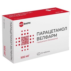 Парацетамол Велфарм табл. 500 мг 30 шт.