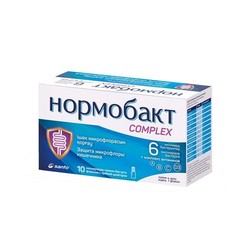 Нормобакт комплекс 10 шт. жидкость + пор. 7 мл 118 мг