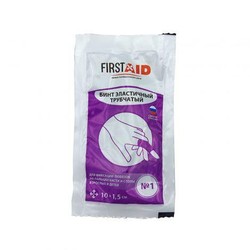 Бинт эластичный трубчатый Firstaid латексно-полиэфирный р. 1 (1.5смх10см)