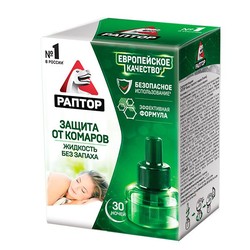 Раптор ликвид с запахом 30 ночей от комаров
