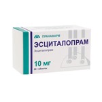 Эсциталопрам, таблетки покрытые пленочной оболочкой 10 мг 60 шт