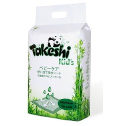 Пеленки впитывающие детские 10 шт. Takeshi Kid's бамбуковые р. 60смх90см