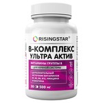 B-комплекс ультра-актив, Risingstar (Райзингстар) капсулы 500 мг 30 шт БАД витамины группы В