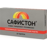 Сафистон, таблетки 50 мг+250 мг+150 мг 20 шт