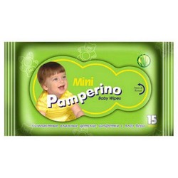 Салфетки влажные детские 15 шт. Pamperino с алоэ вера