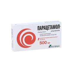 Парацетамол-Альтфарм супп. рект. 500 мг 10 шт.