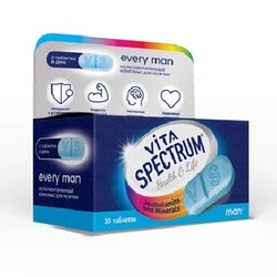 Мультивитаминный комплекс для мужчин VitaSpectrum БАД к пище 30 шт. табл.