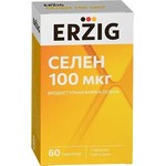Селен 100 мкг, Erzig (Эрциг) таблетки 105 мг 60 шт