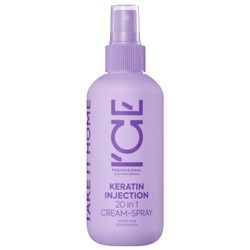 Крем-спрей для волос Ice Professional by Natura Siberica Кератин Инджэкшн для поврежденных волос 20 в 1 кератиновый 200 мл