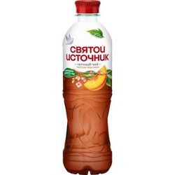 Напиток безалкогольный негазированный Святой источник черный чай 0.5 л персик жасмин