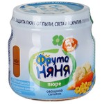 Пюре, Фрутоняня 80 г овощное ассорти без соли с 5 мес