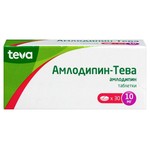 Амлодипин-Тева, таблетки 10 мг 30 шт