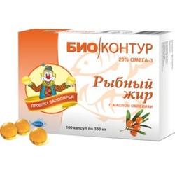 Рыбный жир Биоконтур с маслом облепихи 100 шт. капс. 330 мг