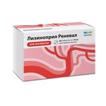 Лизиноприл Реневал, таблетки 10 мг 60 шт