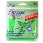 Зубочистка с нитью, Dr. Steve (Доктор Стив) 50 шт флосстик для брекетов зеленый чай