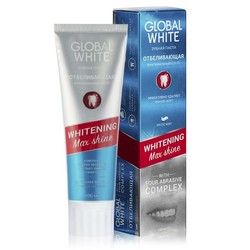 Зубная паста Global white Уайтенинг Макс Шайн отбеливающая 100 мл