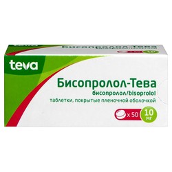 Бисопролол-Тева табл. п/о пленочной 10 мг 50 шт.