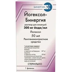 Йогексол-Бинергия р-р д/ин. 300 мг йода/мл 50 мл 1 шт.