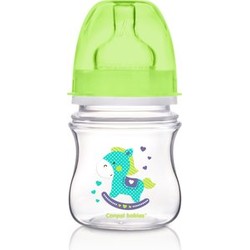 Бутылочка для кормления пластиковая Canpol babies Изи Старт Тойз с широким горлышком антиколиковая 0+ мес 120 мл зеленая