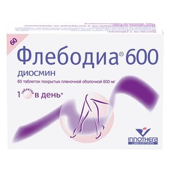 Флебодиа 600 табл. п/о пленочной 600 мг 60 шт.