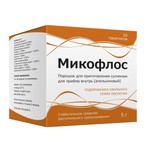 Микофлос, порошок для приготовления суспензии для приема внутрь 5 г 20 шт апельсин