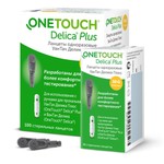 Ланцет стерильный, OneTouch (УанТач) 25 шт делика плюс
