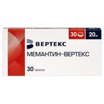 Мемантин-Вертекс, таблетки покрытые пленочной оболочкой 20 мг 30 шт
