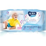 Салфетки влажные детские, Aura (Аура) 60 шт Ультра комфорт алоэ + витамин Е