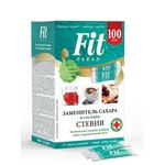 Заменитель сахара, Fit Parad (Фит Парад) 0.5 г 100 шт смесь подсластителей №10 на основе природных компонентов со стевией стики в коробке