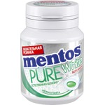 Жевательная резинка, Mentos (Ментос) 54 г естественная белизна нежная мята банка