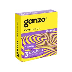 Презервативы Ganzo Сенс тонкие 3 шт.
